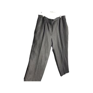 Lauren Ralph Lauren size women 18W full lined pinstripe 100% linen career pants